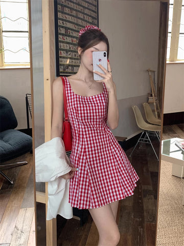 Candy Shop – Minikleid mit Vichy-Karomuster