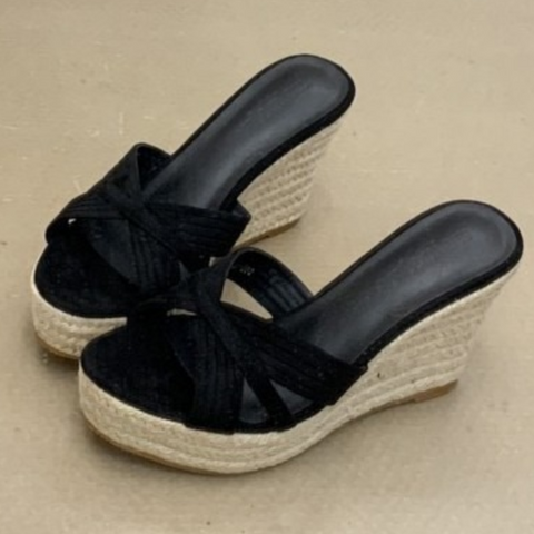 Espadrilles mit Plateausohle