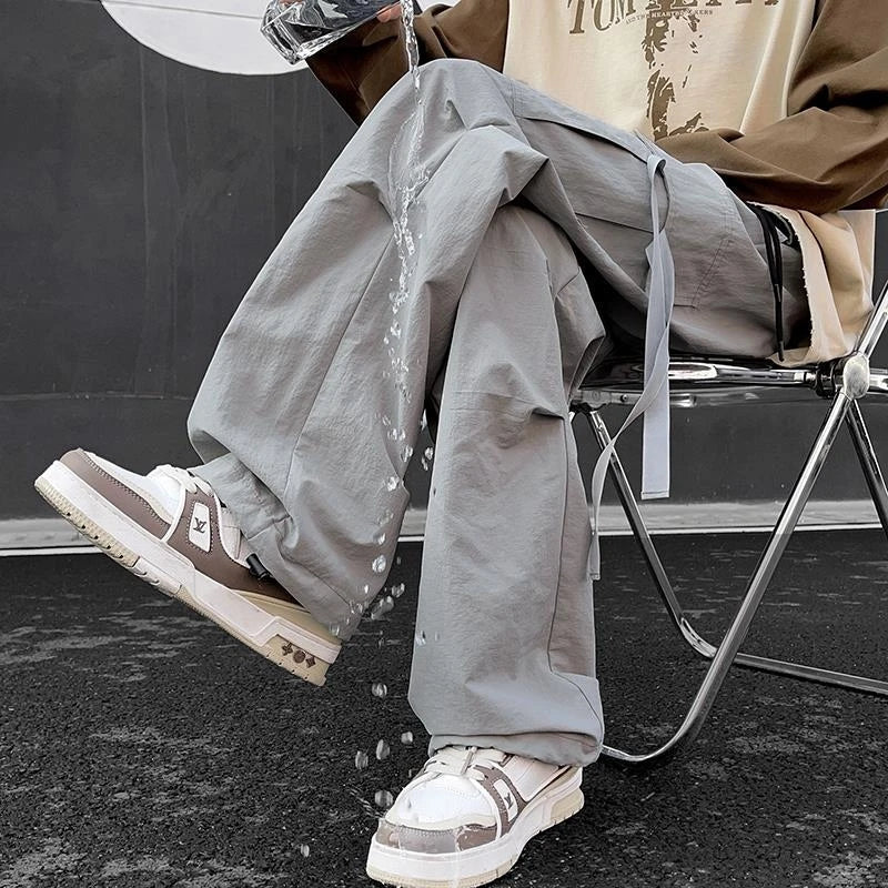 Black Pants Streetwear Harem Pant Vintage Y2k Hip Hop Wide Leg Joggers Baggy Sweatpants Pants Big Size 5XL