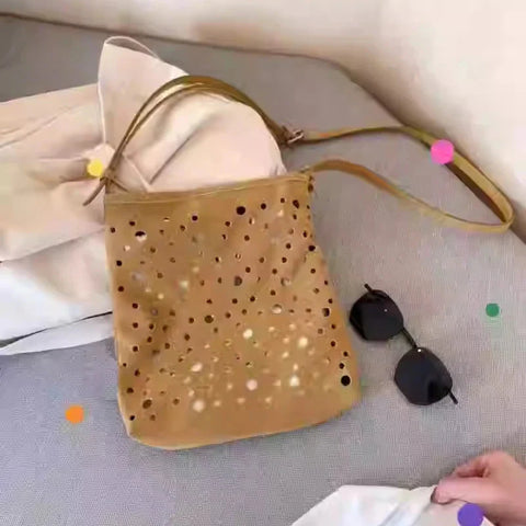 All Match Travel Shoulder Bags Hollow Out Casual Vintage Y2k Aesthetic Underarm Bag Streetwear Trendy Purses and Handbags