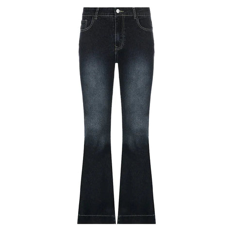 y2k Flare Jeans Casual Low Rise Cute Trousers Aesthetic Streetwear Vintage Cargo Pants Korean Distressed Mom Jeans