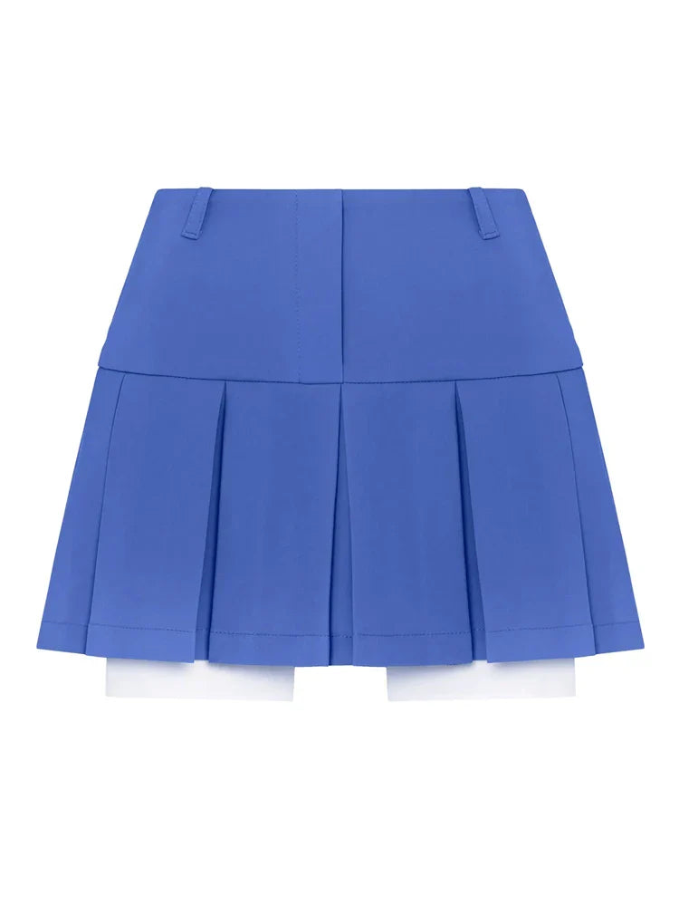 Mini Skirt For Cute High Waist Y2K Skirts Set Casual Streetwear WoBottom Black Pleated Skirts