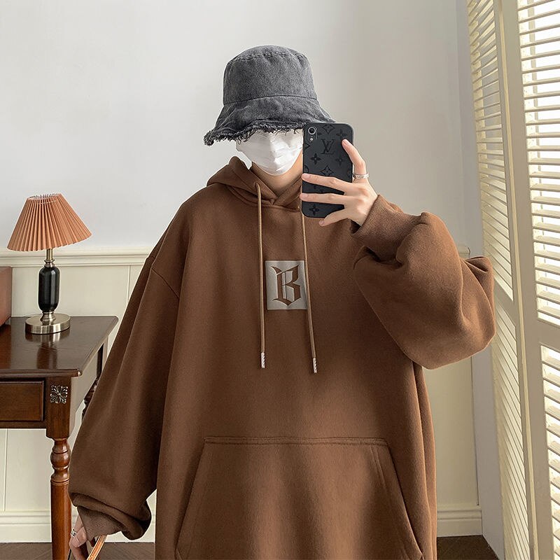 Streetwear Y2K Hoodies Letter Printed Oversized Casual Hooded Sweatshirts Winter Unisex Pullovers