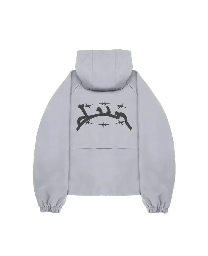Vintage Washed Jacket Y2K Zipper Hoodie Rock Hip Hop Retro Embroidery Oversized Hoodie Sweatshirt Zipper Jackets