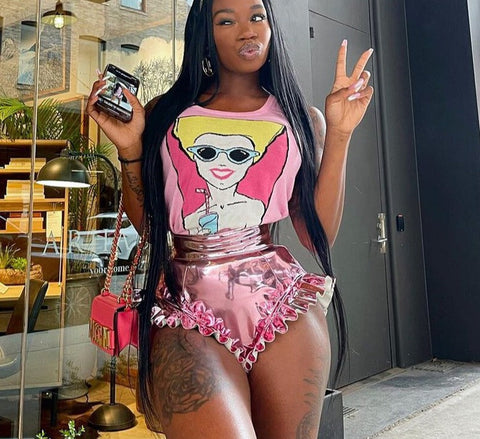 Voguable  Clubwear Wide Leg Loose Casual Vintage Shorts Streetwear Woman Y2k High Waist Flared Shorts Mujer