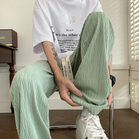 Casual Pants Loose Large Size High Elastic Floor Dragging Pants Street Y2k Trousers M-5x