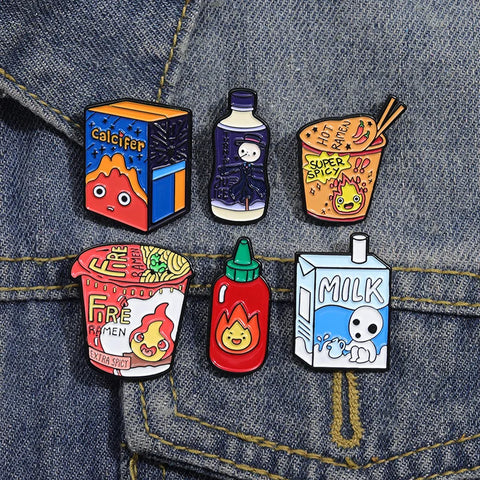 Calcifer Foods Enamel Pin