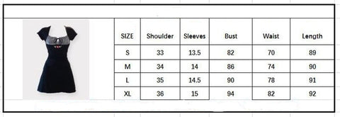 Voguable  Vintage Kawaii Bow Embroidery Mini Dress Patchwork Square Collar Short Sleeve Black Dress Retro Y2K Aesthetic Fairy Clothes