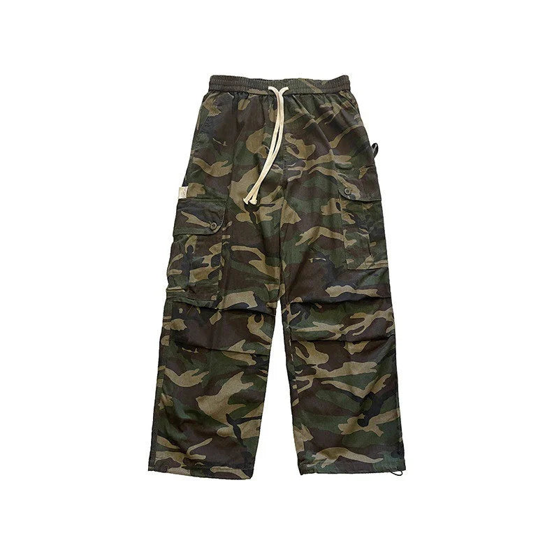 Y2K High Waist Camouflage Cargo Pants Bf Hip Hop Streetwear Loose Wide Leg Trousers Vintage Casual Jogging Pants