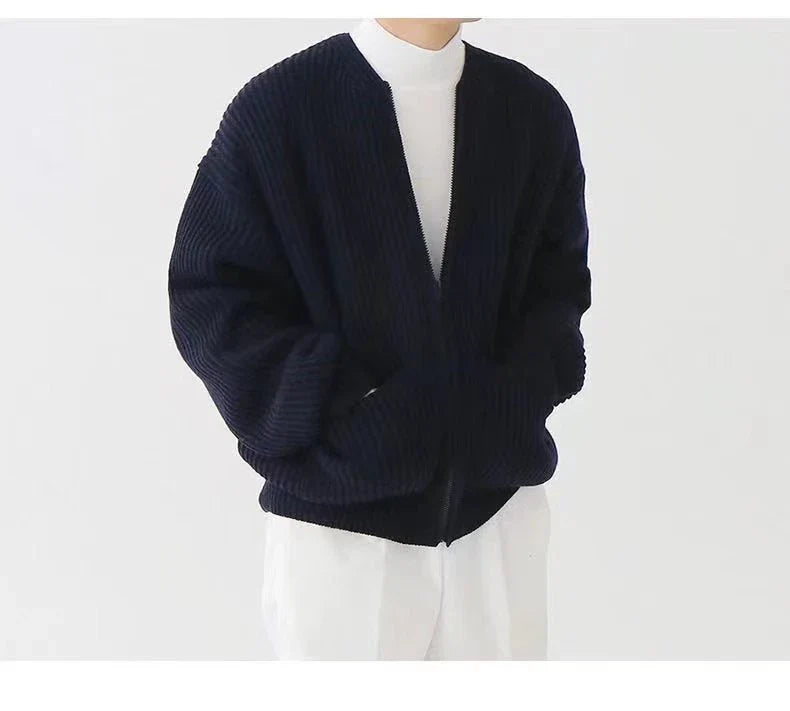 Knit Sweaters For Cardigan Warm Clothing Luxury Y2k Vintage Sweater Winter Cotton Warm Man Clothes