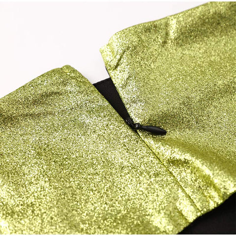 Glitter Club Crop Top Off Shoulder Tank Cami Clothing Super Short Party Night Shiny Bling Sleeveless Tube Tops Y2K