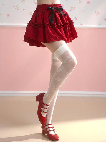 Voguable Japanese Style Kawaii Cake Skirt Lolita Sweet Cute Y2k Mini Skirt Girls 2000s Slim Korean Clothing Chic