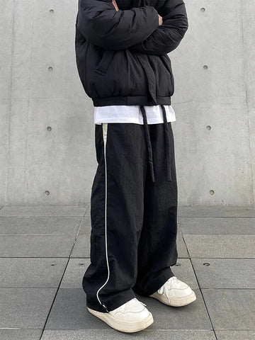 Y2K Streetwear Chic Cargo Korean Harajuku Casual Parachute Tech Pants for Sweatpants Wide Leg Joggers Trousers Clothes