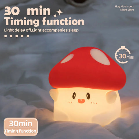 Led Silicone Mushroom Night Light Lamp