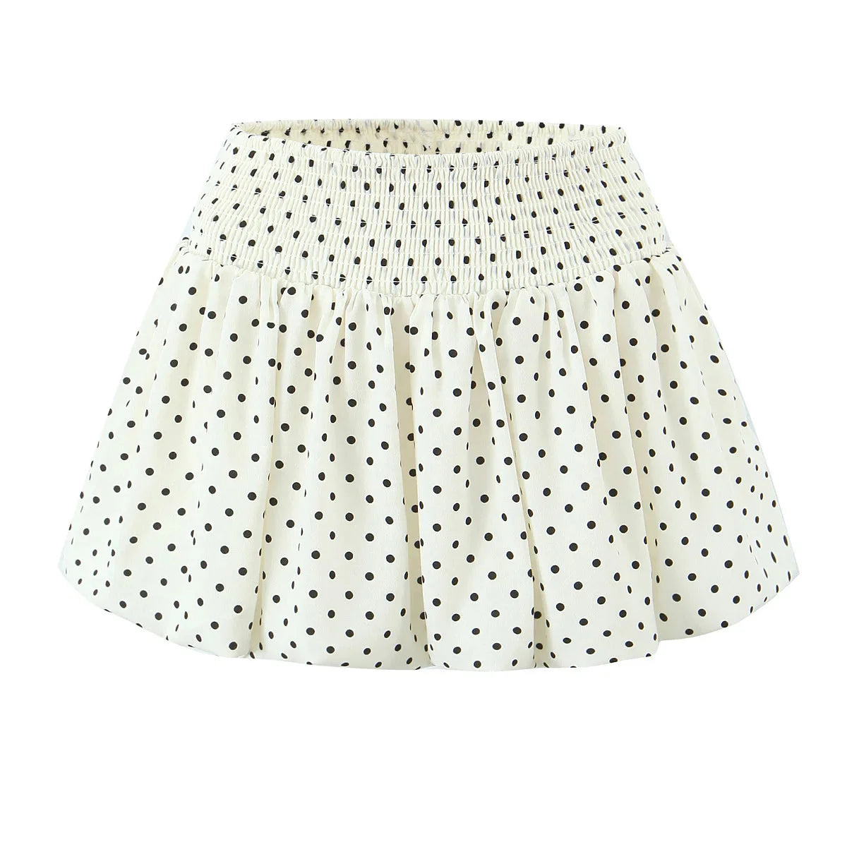American Retro Elastic Waist Polka Dot Mini Skirt Holiday Short Bud Skirts Y2K New
