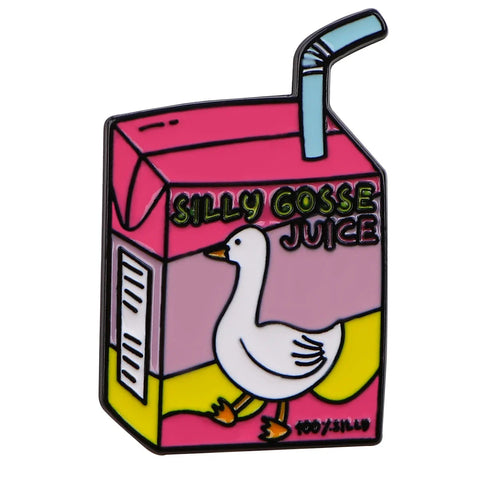 Pin de esmalte de jugo de ganso