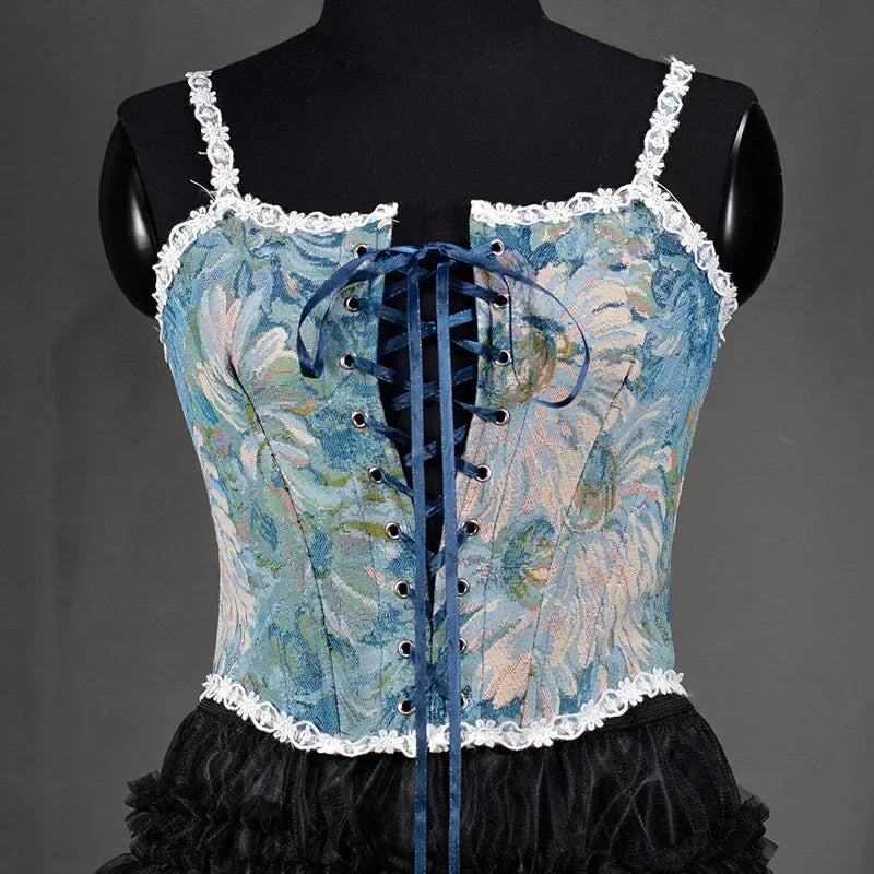 Corset Top Body Shaper Camis Shirt Woman Clothes Waist Trainer Ladies Underbust y2k Blusa Lolita Bustiers