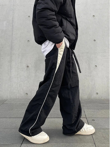 Y2K Streetwear Chic Cargo Korean Harajuku Casual Parachute Tech Pants for Sweatpants Wide Leg Joggers Trousers Clothes