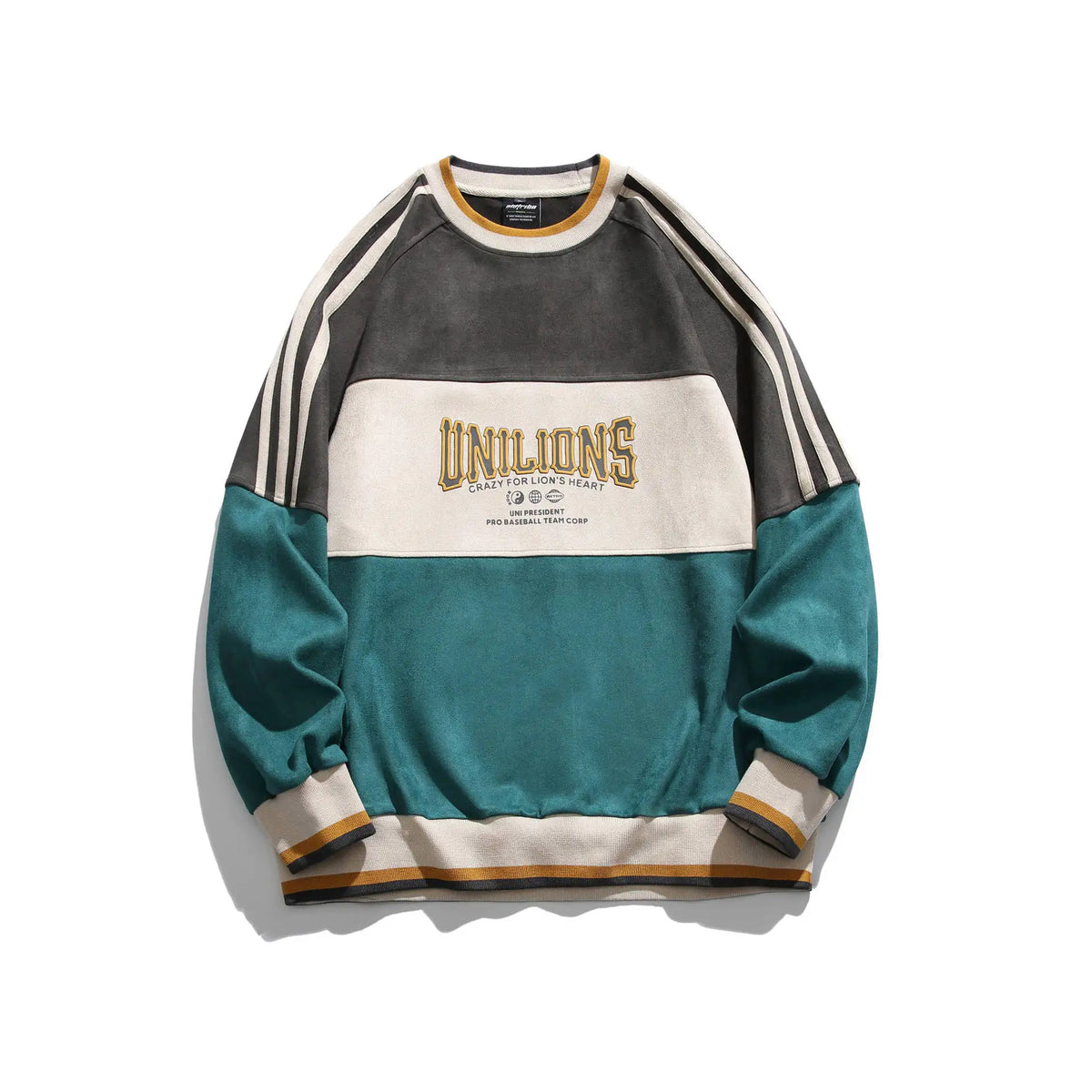 Voguable  Y2k Sweatshirts Suede Hip Hop And Couple Sports Pullovers China-Chic Loose Versatile Casual Tops Spliced