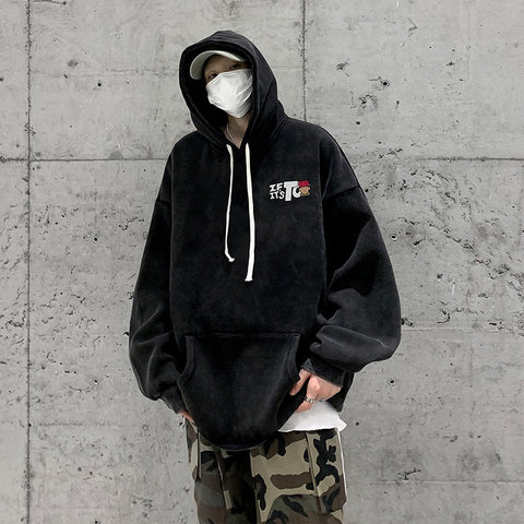 Y2k Oversized Pink Letter Anime Hoodie Print Sweater High Street Grunge Sweatshirts Harajuku Goth Streetwear Clothing
