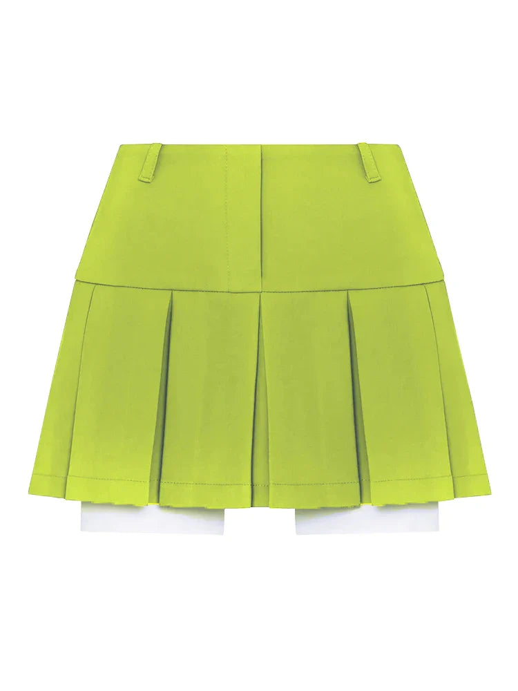 Mini Skirt For Cute High Waist Y2K Skirts Set Casual Streetwear WoBottom Black Pleated Skirts