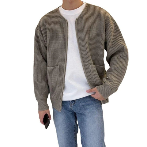 Knit Sweaters For Cardigan Warm Clothing Luxury Y2k Vintage Sweater Winter Cotton Warm Man Clothes