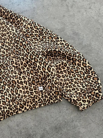 Y2k Leopard Print Vintage Hoodies American Retro Streetwear Hiphop Oversized Hooded Sweatshirt