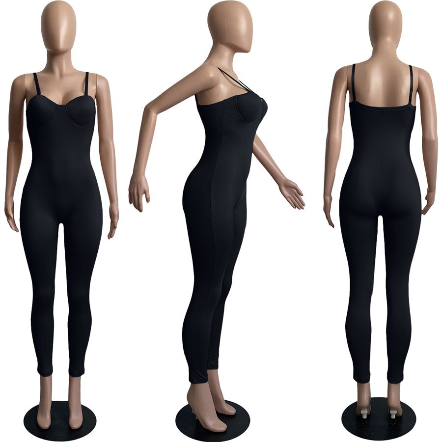 Voguable   Sleeveless Backless Patchwork See Through Jumpsuit Streetwear Outfits Y2K Robe Kpytomoa
