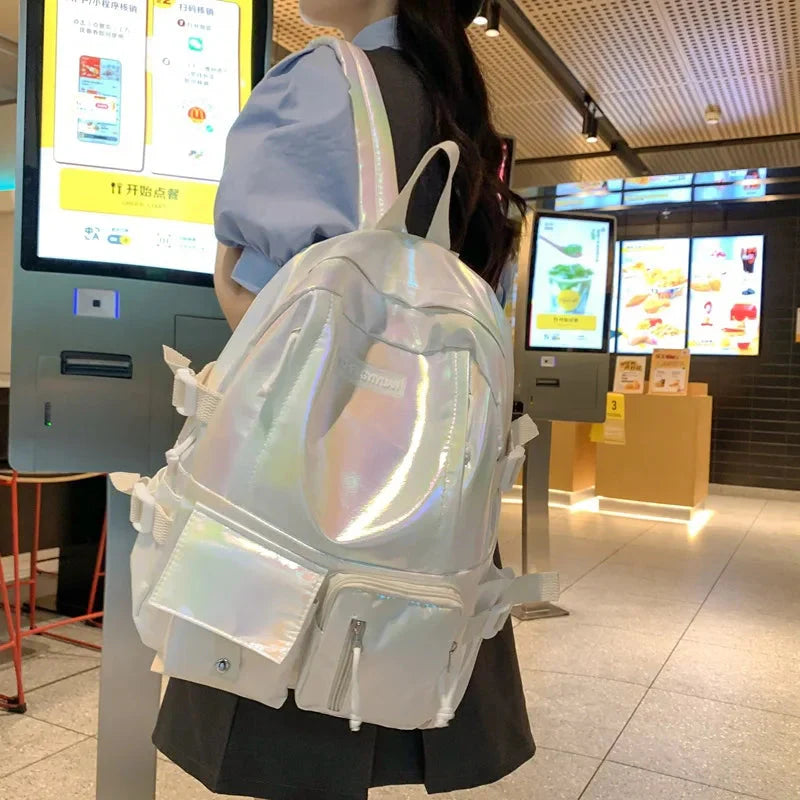 All Match Schoolbags Y2k Aesthetic Harajuku Backpacks High-capacity Streetwear Backpack for College Students