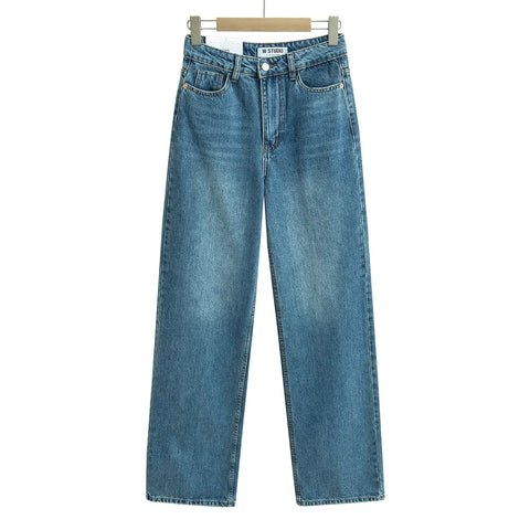 Japanese 2000s style y2k jeans for denim pants vintage clothes baggy jeans blue loose wide leg high waist jeans black