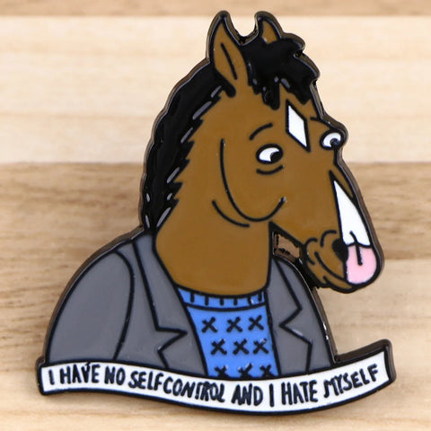 Pin de esmalte de caballo