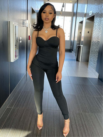 Voguable   Sleeveless Backless Patchwork See Through Jumpsuit Streetwear Outfits Y2K Robe Kpytomoa