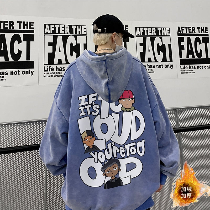 Y2k Oversized Pink Letter Anime Hoodie Print Sweater High Street Grunge Sweatshirts Harajuku Goth Streetwear Clothing