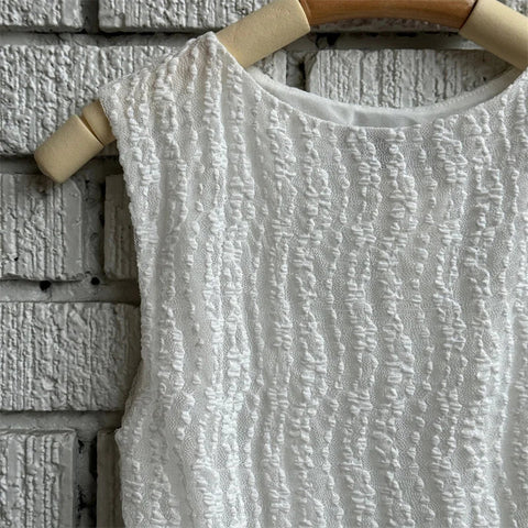 Irregular Tank Top y2k Clothes Solid Color Round Neck Sleeveless T Shirt Vest 2000s Aesthetic Clothing Streetwear