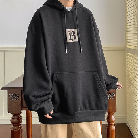 Streetwear Y2K Hoodies Letter Printed Oversized Casual Hooded Sweatshirts Winter Unisex Pullovers