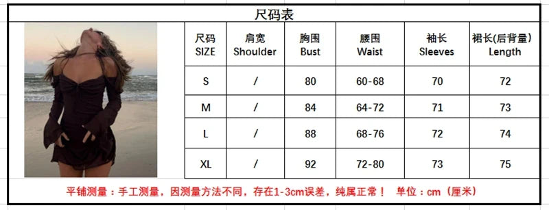 Y2K Fairycore Mesh Halter Dress Chic Flare Sleeve Side Drawstring Ruched Mini Dress Elegant Lady Beach Holiday Club Party