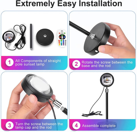 Luz del arcoíris al atardecer 