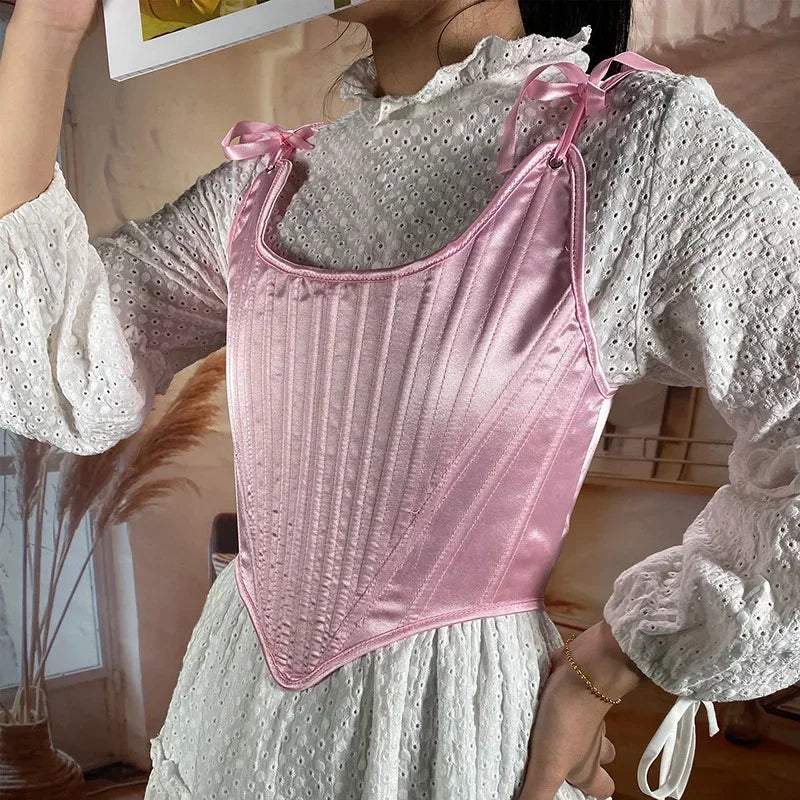 Corset Top Body Shaper Camis Shirt Woman Clothes Waist Trainer Ladies Underbust y2k Blusa Lolita Bustiers