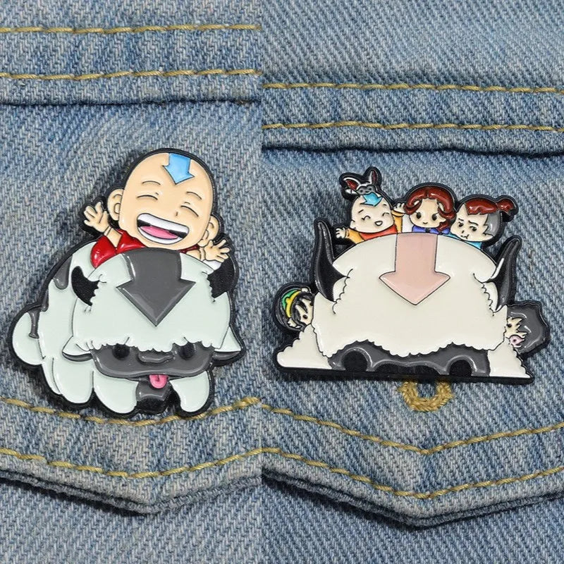 Aang und Appa Emaille Pin