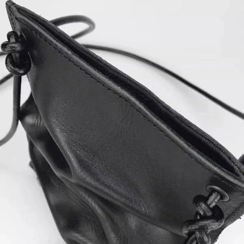 Luxury Design Y2k Aesthetic Mini Cellphone Bag Pleated Vintage Punk Shoulder Bags Pu Soft Leather Trend Handbags Crossbody