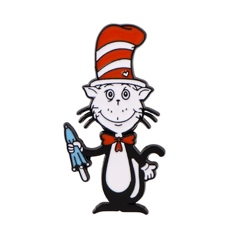 Pin de esmalte El gato en el sombrero
