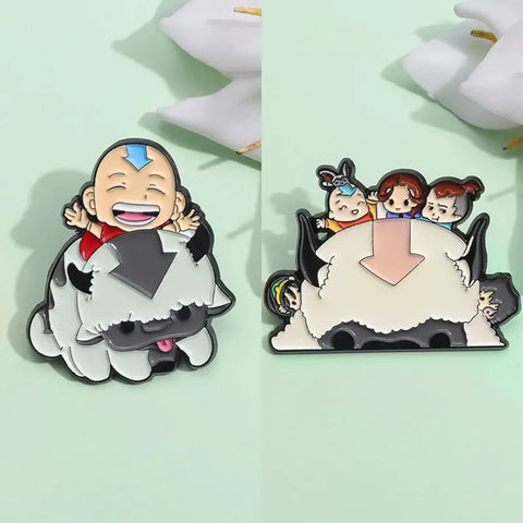 Aang and Appa Enamel Pin