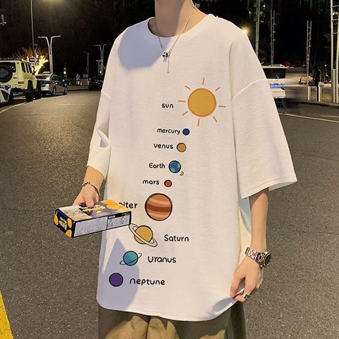 T-shirts Clothing Oversized Clothes Loose Casual Y2k Tops Streetwear Harajuku Short Sleeve Graphic T Shirts