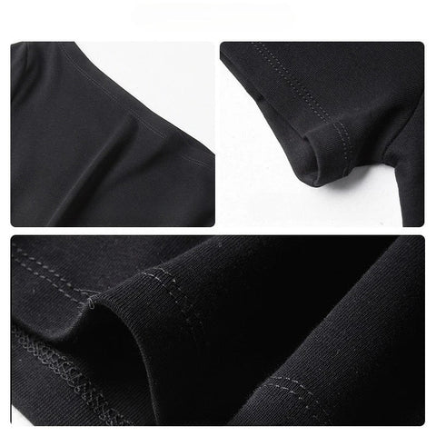 Solid Off Shoulder Short Sleeve T Shirt Simple Basic Single Sleeved Jumper Top Streetwear Slim Fit FeY2K Clothes Tees