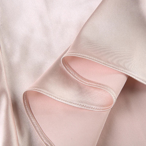 Kawaii Bandage Lace Pink Camisole Sweet Patchwork Satin Crop Tops with Slit y2k Vintage Tank Tops Cute