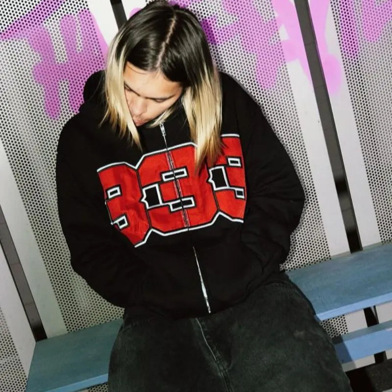 s Oversized Zip Up Hoodies Sweatshirts Y2K Clothes Cute Teen Girl Fall Casual Drawstring Jackets with Pockets