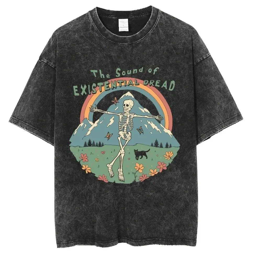 Camiseta de calavera feliz