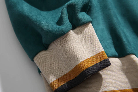 Voguable  Y2k Sweatshirts Suede Hip Hop And Couple Sports Pullovers China-Chic Loose Versatile Casual Tops Spliced