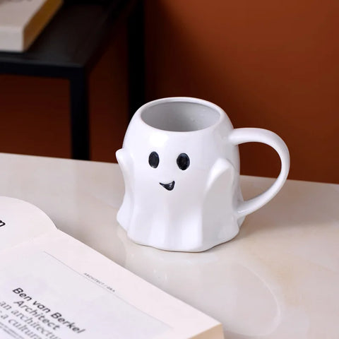 Taza de cerámica con fantasma de Halloween