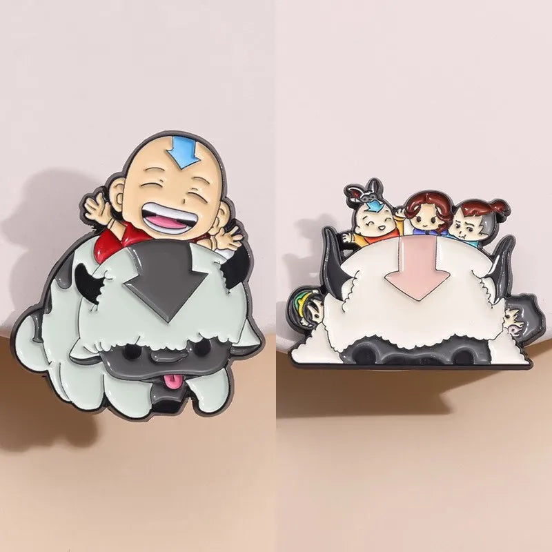 Aang und Appa Emaille Pin